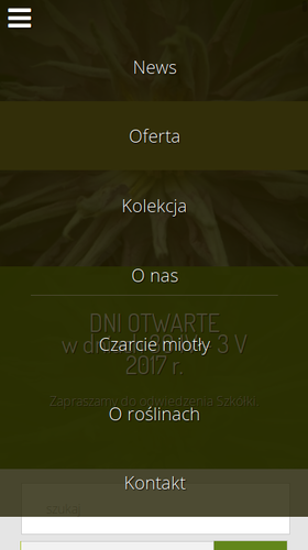 Zrzut-ekranu-wersja mobilna strony tomszak.pl z widocznych menu